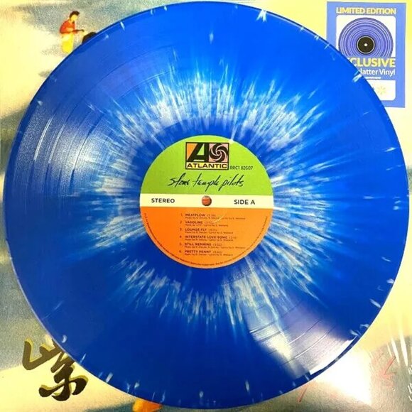 Stone Temple Pilots - Purple Exclusive Blue With White Splatter  Color Vinyl LP - Picture 1 of 2